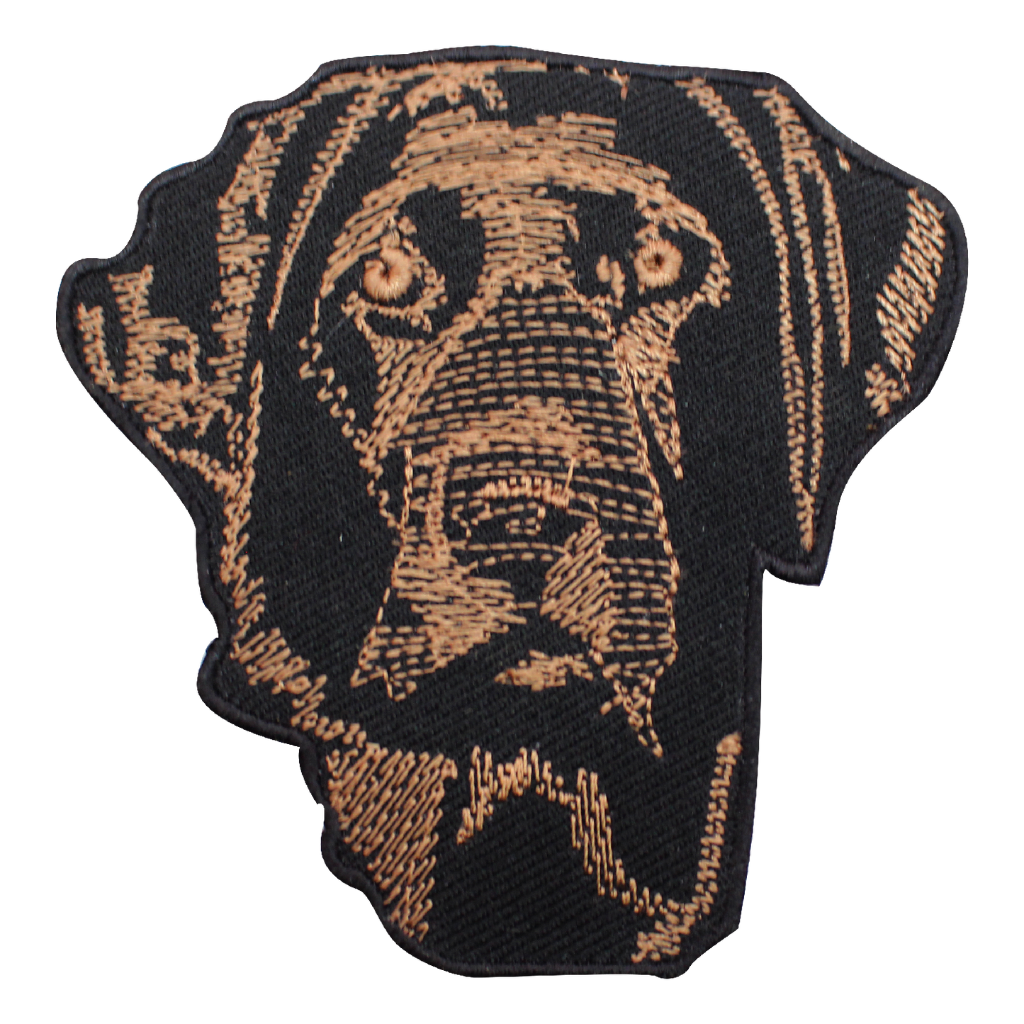 Labrador Brown face Embroidered Iron on Sew on Patch Badge For Clothes etc. 8 x 8.5cm