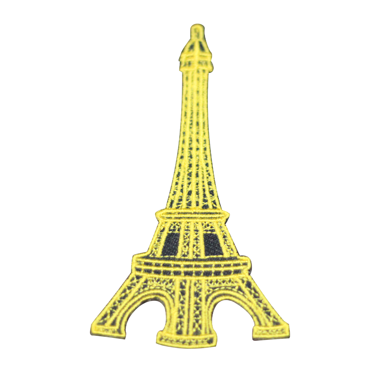 Eiffel Tower White Embroidered Iron on Sew on Patch Badge For Clothes etc 10X5.5CM