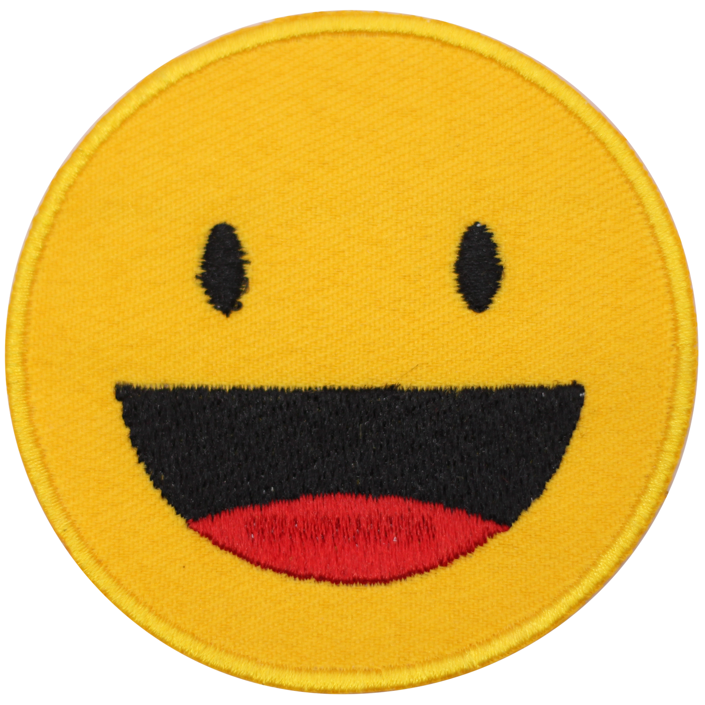 Grinning Face Patch Embroidered Iron on Sew on Patch Badge For Clothes etc.7cm