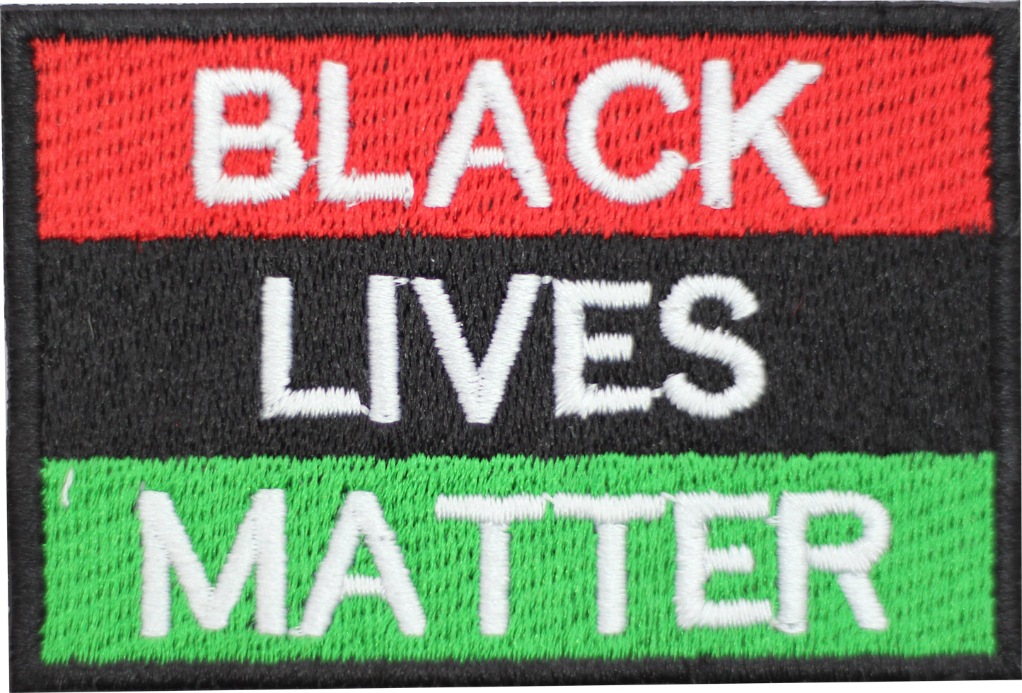 Black Lives Matter Flag Embroidered Iron on Sew on Patch Badge For Clothes etc. 7.5 X 5 CM