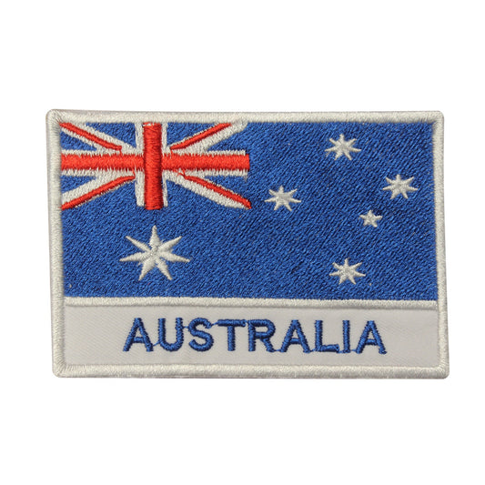 Australia National Flag Embroidered Iron on Sew on Patch Badge For Clothes 6 X 9 CM etc.