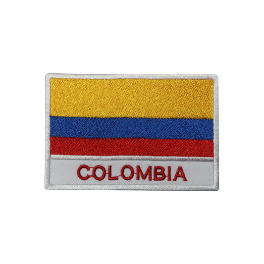 Colombia National Flag Embroidered Iron on Sew on Patch Badge For Clothes 6 X 9 CM etc.