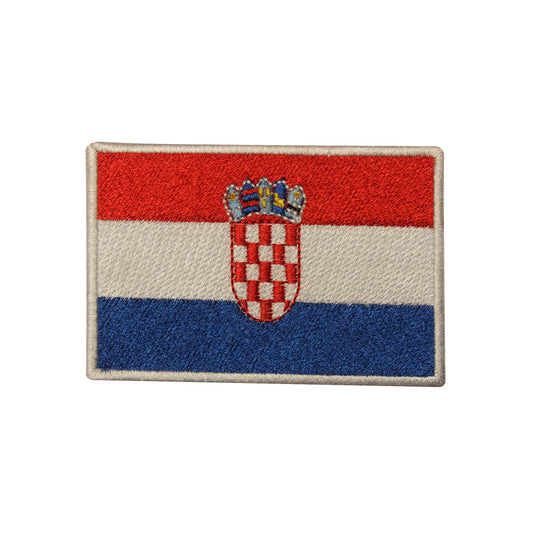 Croatia National Flag Embroidered Iron on Sew on Patch Badge For Clothes 6 X 9 CM etc.