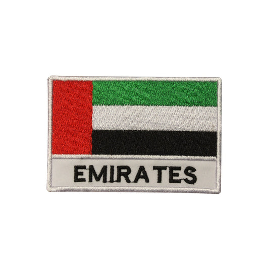 Emirates UAE National Flag Embroidered Iron on Sew on Patch Badge For Clothes 6 X 9 CM etc.