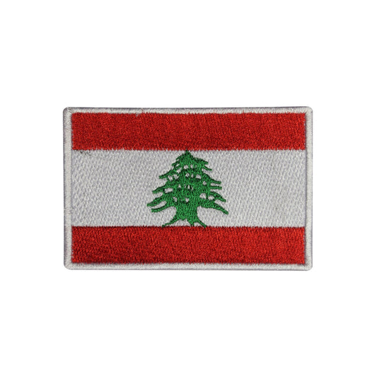 Lebanon National Flag Embroidered Iron on Sew on Patch Badge For Clothes etc.