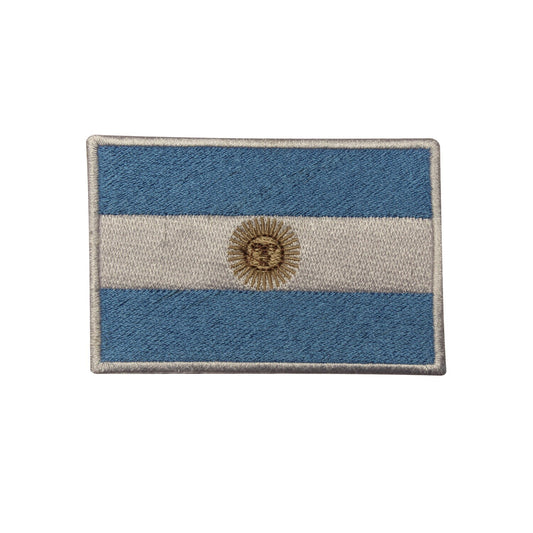 Argentina National Flag Embroidered Iron on Sew on Patch Badge For Clothes etc.