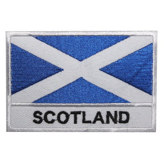 Scotland National Flag Embroidered Iron on Sew on Patch Badge For Clothes etc.