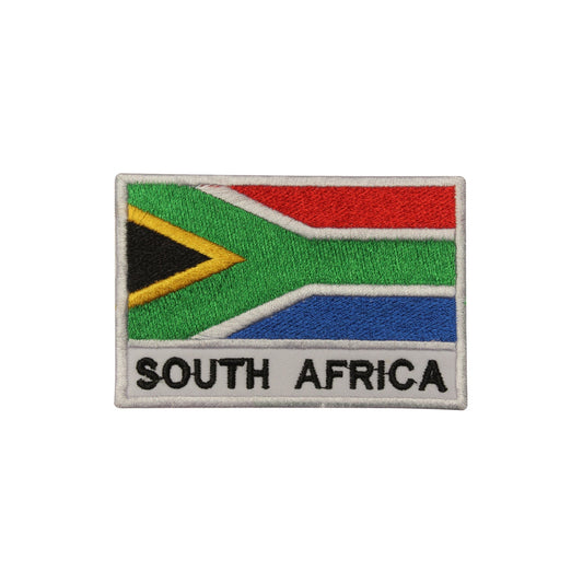 South Africa National Flag Embroidered Iron on Sew on Patch Badge For Clothes etc.