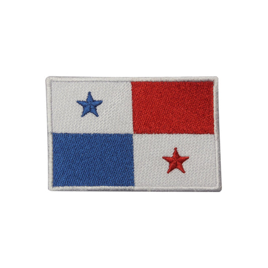 Panama National Flag Embroidered Iron on Sew on Patch Badge For Clothes etc.