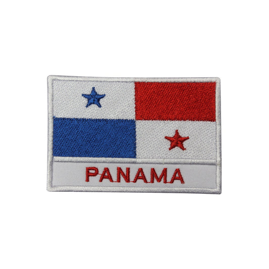 Panama National Flag Embroidered Iron on Sew on Patch Badge For Clothes etc.