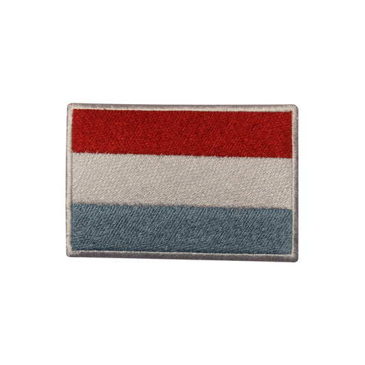 Luxembourg National Flag Embroidered Iron on Sew on Patch Badge For Clothes etc.