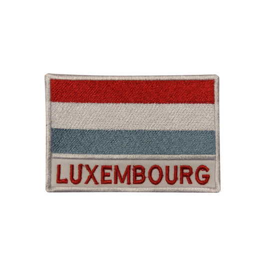 Luxembourg National Flag Embroidered Iron on Sew on Patch Badge For Clothes etc.