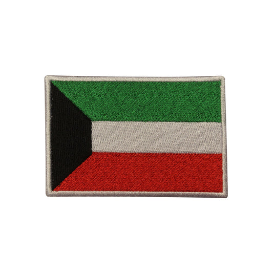 Kuwait National Flag Embroidered Iron on Sew on Patch Badge For Clothes etc.