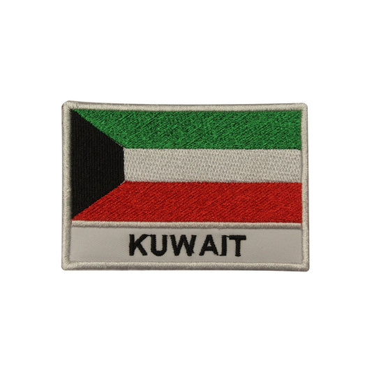 Kuwait National Flag Embroidered Iron on Sew on Patch Badge For Clothes etc.