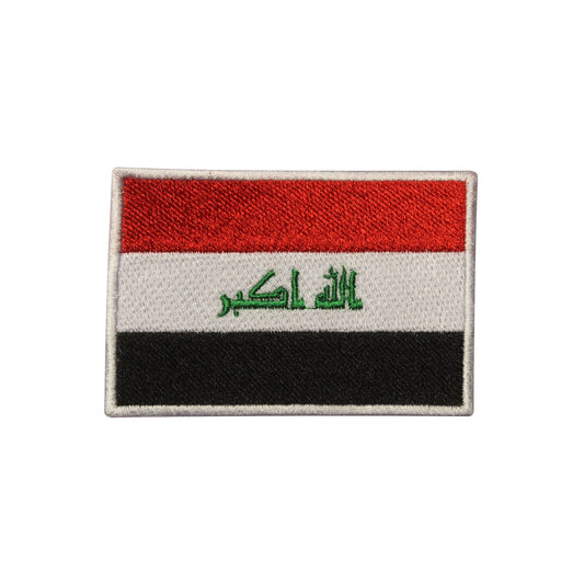 Iraq National Flag Embroidered Iron on Sew on Patch Badge For Clothes etc.