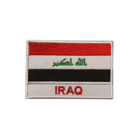 Iraq National Flag Embroidered Iron on Sew on Patch Badge For Clothes etc.