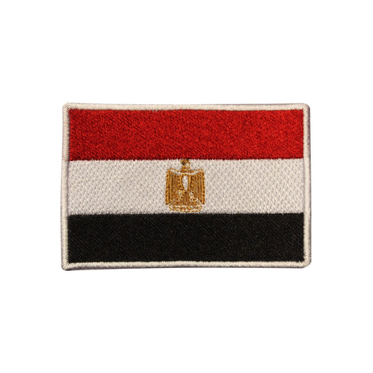 Egypt National Flag Embroidered Iron on Sew on Patch Badge For Clothes etc.