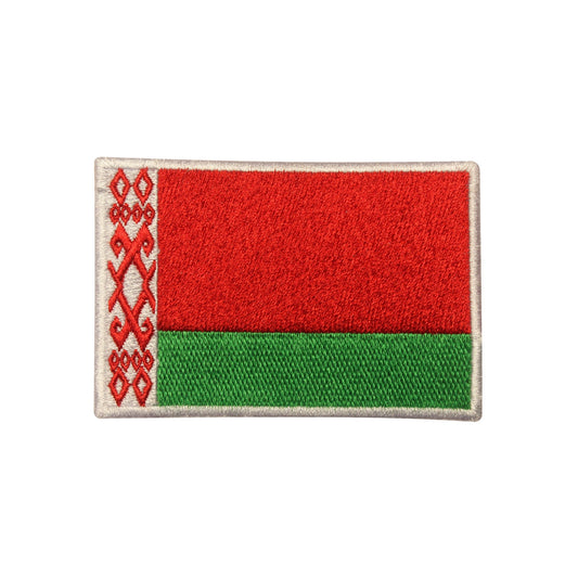 Belarus National Flag Embroidered Iron on Sew on Patch Badge For Clothes etc.