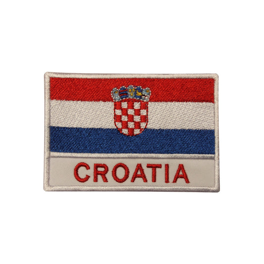 Croatia National Flag Embroidered Iron on Sew on Patch Badge For Clothes 6 X 9 CM etc.