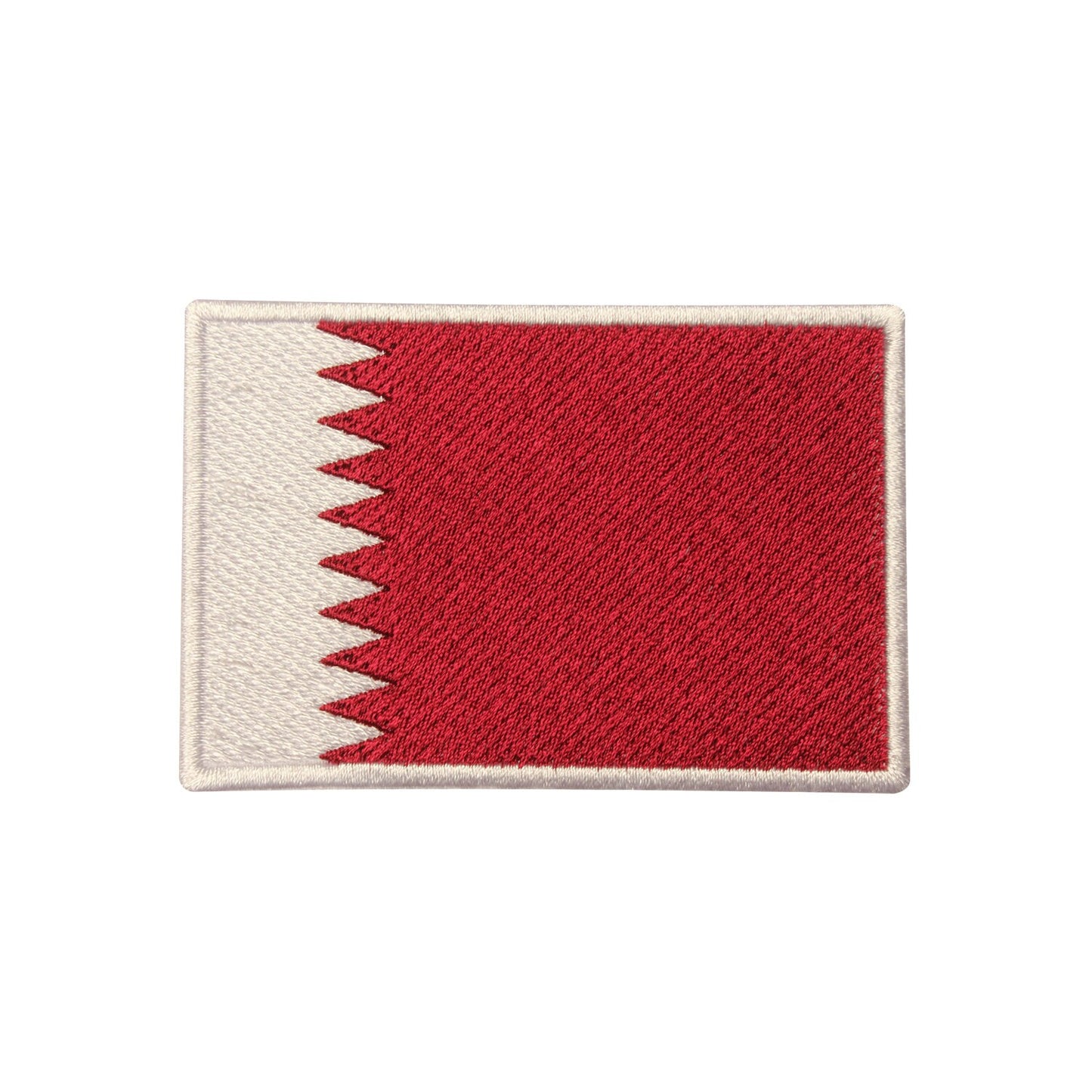 Qatar National Flag Embroidered Iron on Sew on Patch Badge For Clothes etc.