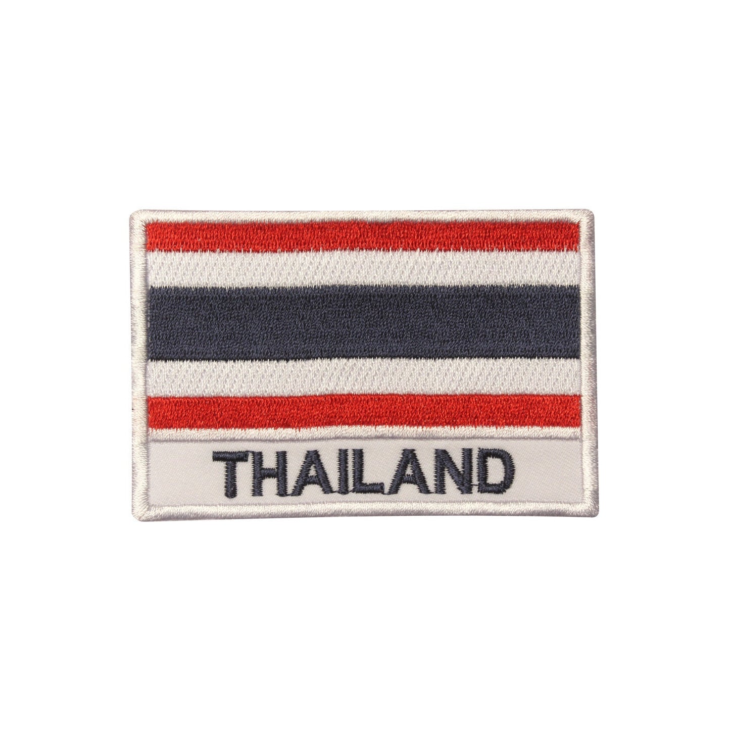 Thailand National Flag Embroidered Iron on Sew on Patch Badge For Clothes etc.