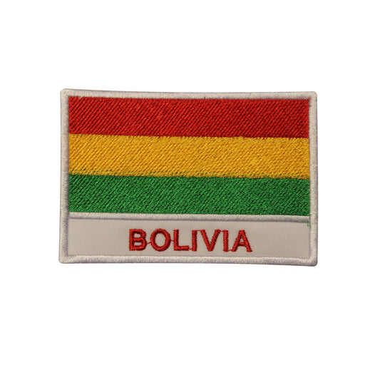 Bolivia National Flag Embroidered Iron on Sew on Patch Badge For Clothes etc.