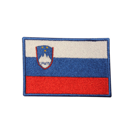 Slovenia National Flag Embroidered Iron on Sew on Patch Badge For Clothes etc.