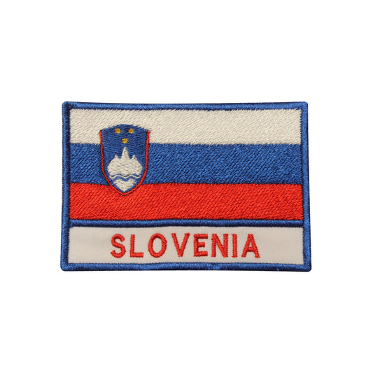 Slovenia National Flag Embroidered Iron on Sew on Patch Badge For Clothes etc.