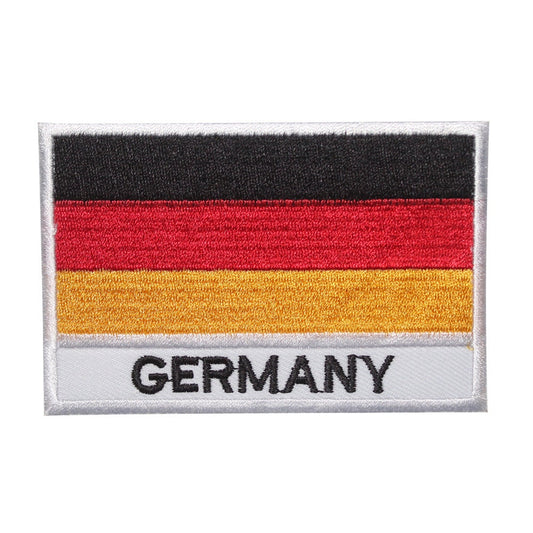 Germany National Flag Embroidered Iron on Sew on Patch Badge For Clothes etc.