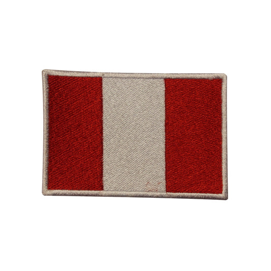 Peru National Flag Embroidered Iron on Sew on Patch Badge For Clothes etc.