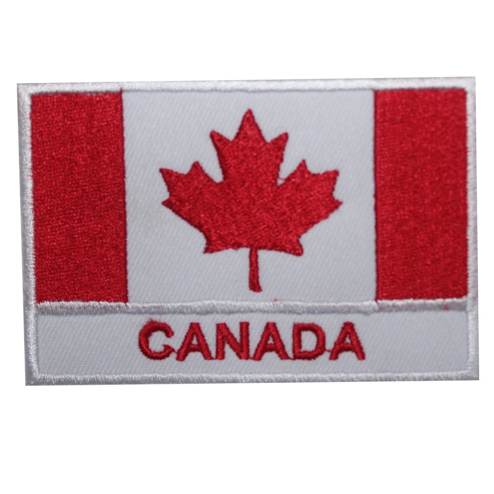 CANADA National Flag Embroidered Iron on Sew on Patch Badge For Clothes etc.