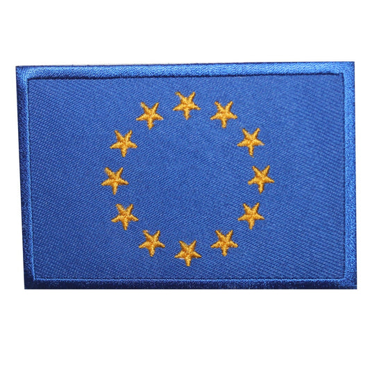 European Union Europe National Flag Embroidered Iron on Sew on Patch Badge For Clothes etc.