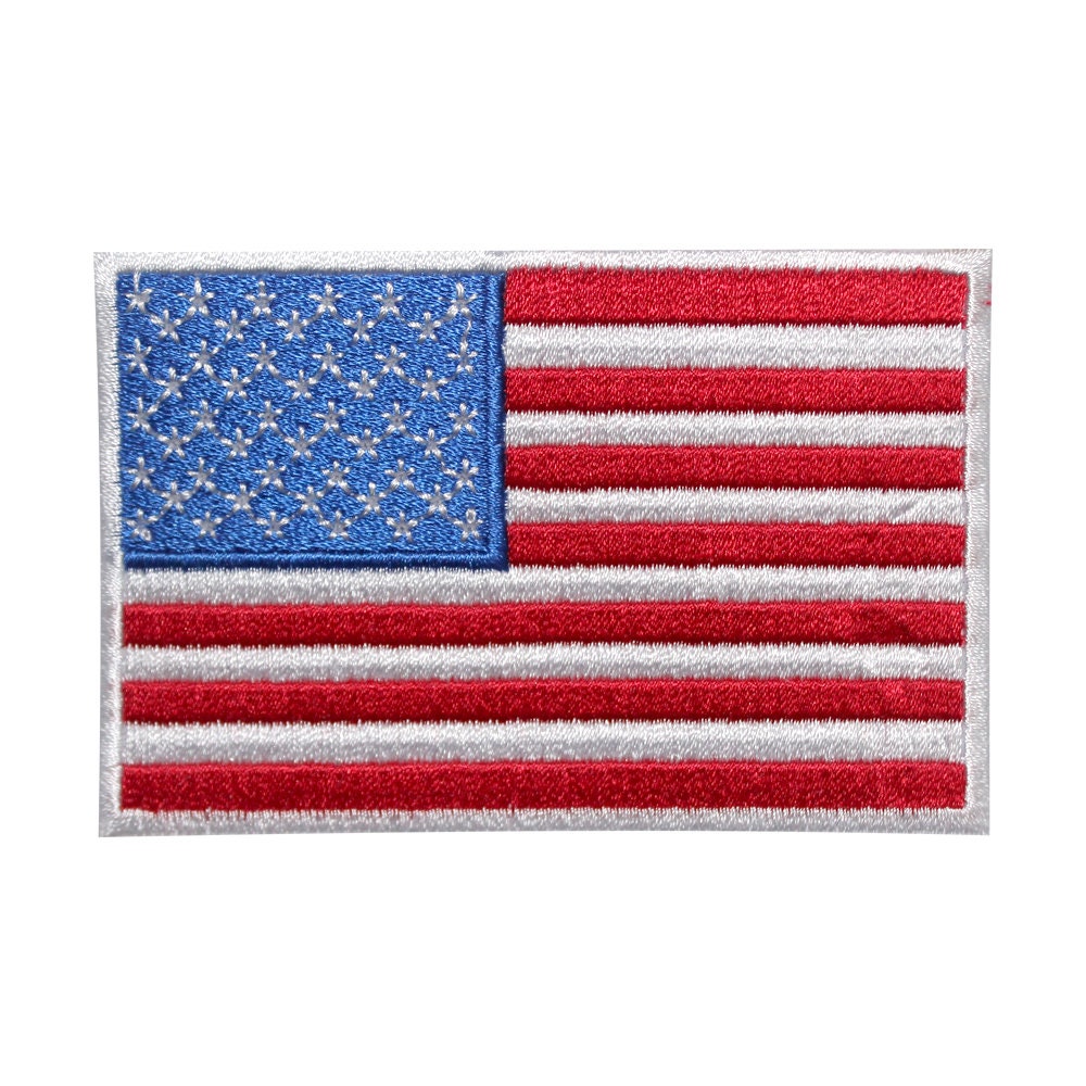 AMERICA/USA National Flag Embroidered Iron on Sew on Patch Badge For Clothes etc.