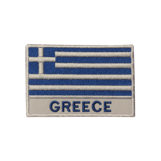 Greece  National Flag Embroidered Iron on Sew on Patch Badge For Clothes etc.