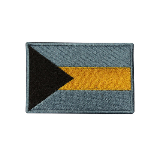 Bahamas National Flag Embroidered Iron on Sew on Patch Badge For Clothes etc.