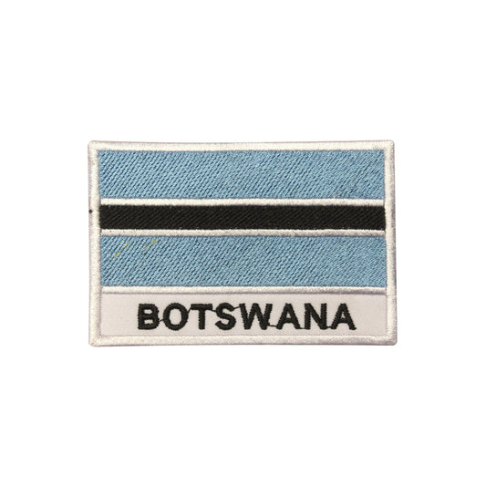 Botswana National Flag Embroidered Iron on Sew on Patch Badge For Clothes etc.