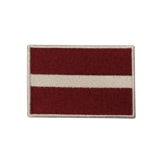 Latvia National Flag Embroidered Iron on Sew on Patch Badge For Clothes etc.