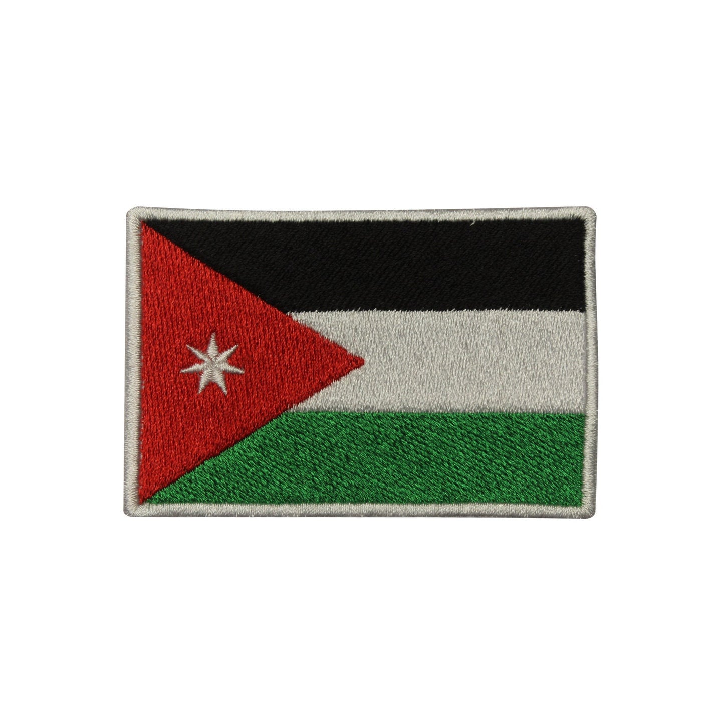 Jordan National Flag Embroidered Iron on Sew on Patch Badge For Clothes etc. 9 x 6 cm