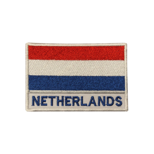 Netherlands National Flag Embroidered Iron on Sew on Patch Badge For Clothes etc. 9 x 6 cm