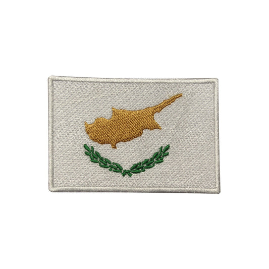 Cyprus National Flag Embroidered Iron on Sew on Patch Badge For Clothes etc. 9 x 6 cm