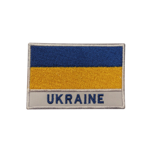 Ukraine National Flag Embroidered Iron on Sew on Patch Badge For Clothes etc. 9 x 6 cm