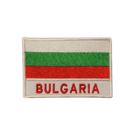 Bulgaria National Flag Embroidered Iron on Sew on Patch Badge For Clothes etc. 9 x 6 cm