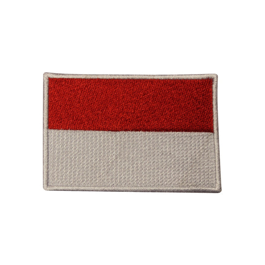 Indonesia National Flag Embroidered Iron on Sew on Patch Badge For Clothes etc. 9 x 6 cm