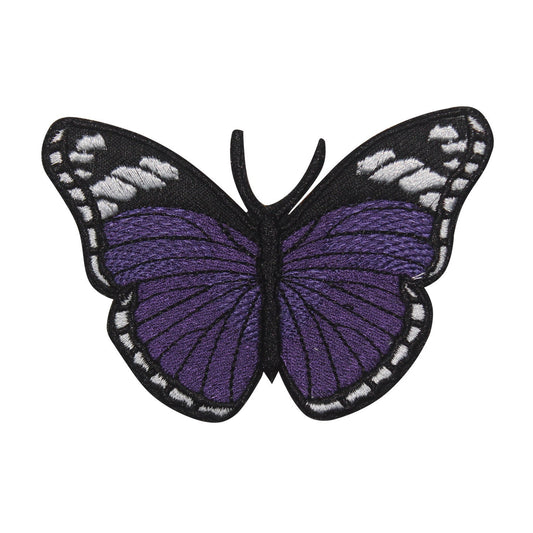 Butterfly Cute Purple Embroidered Iron on Sew on Patch Badge For Clothes etc.