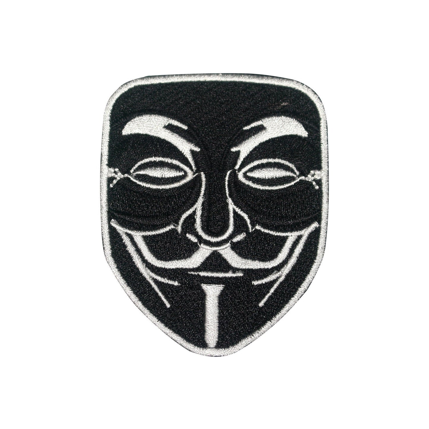 Anonymous no face Patch Embroidered Iron on Sew on Patch Badge For Clothes etc. 6.5 X 8.5 CM