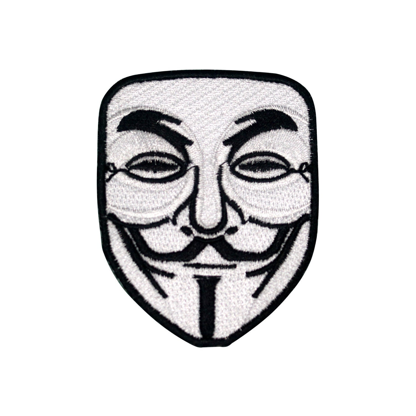 Anonymous no face Patch Embroidered Iron on Sew on Patch Badge For Clothes etc. 6.5 X 8.5 CM