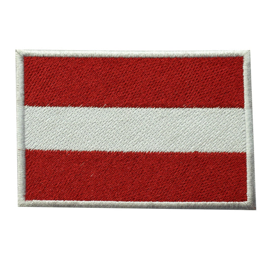 Austria National Flag Embroidered Iron on Sew on Patch Badge For Clothes etc. 9 x 6 cm