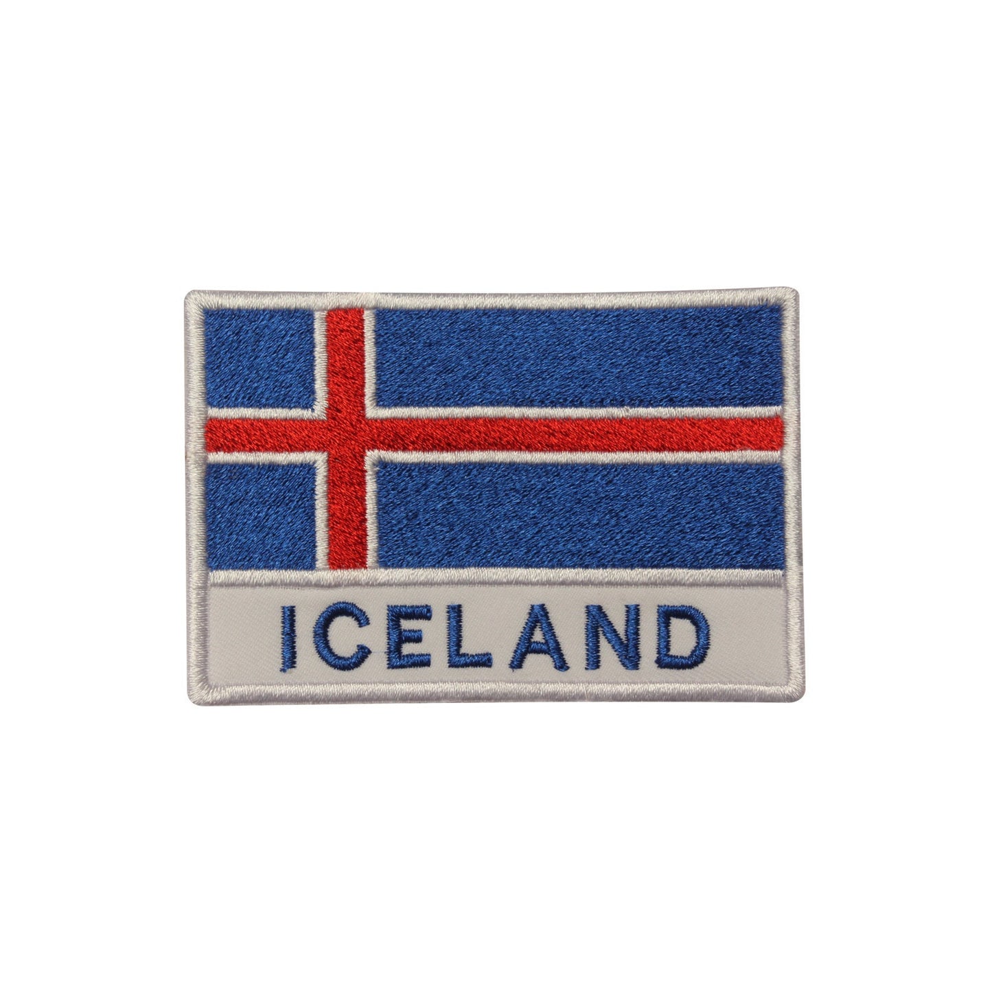 Iceland National Flag Embroidered Iron on Sew on Patch Badge For Clothes etc. 9 x 6 cm