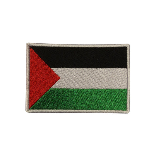 Palestine National Flag Embroidered Iron on Sew on Patch Badge For Clothes etc. 9 x 6 cm