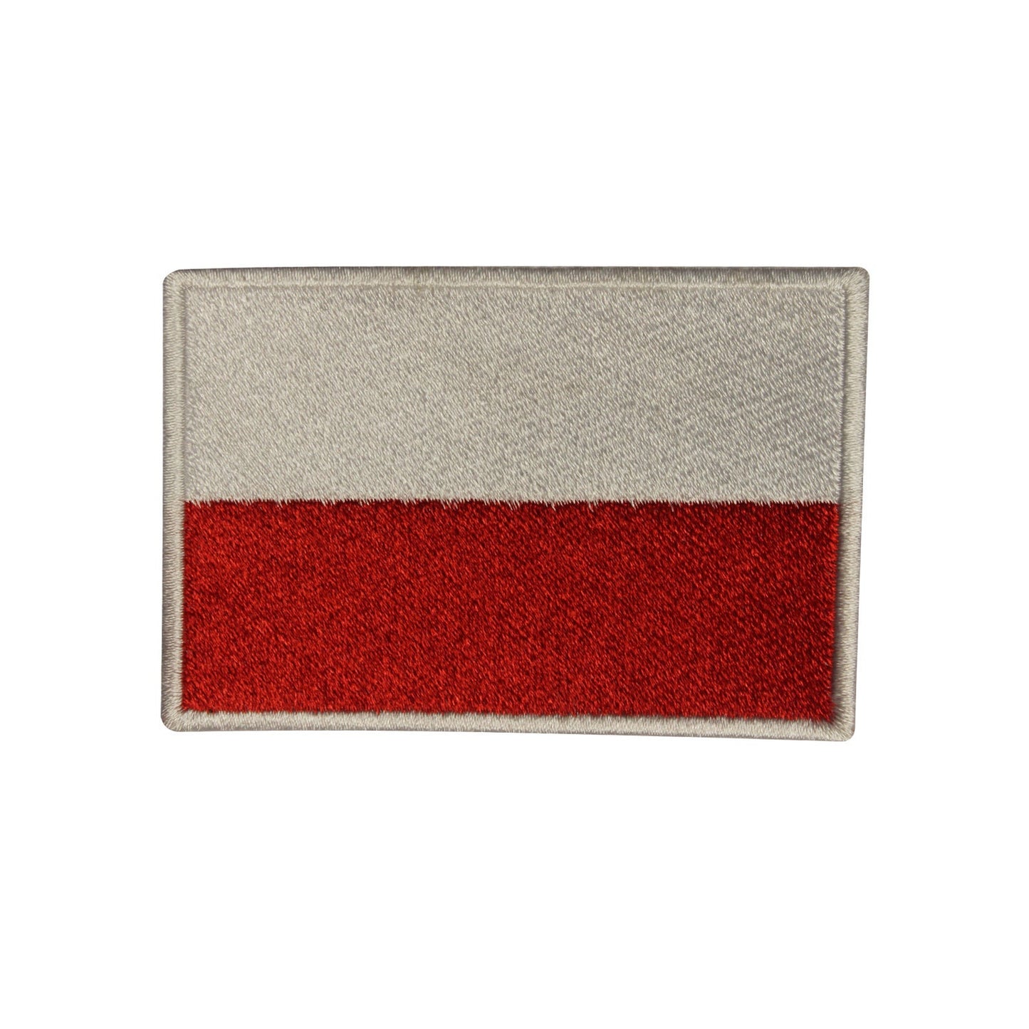 Poland National Flag Embroidered Iron on Sew on Patch Badge For Clothes etc. 9 x 6 cm